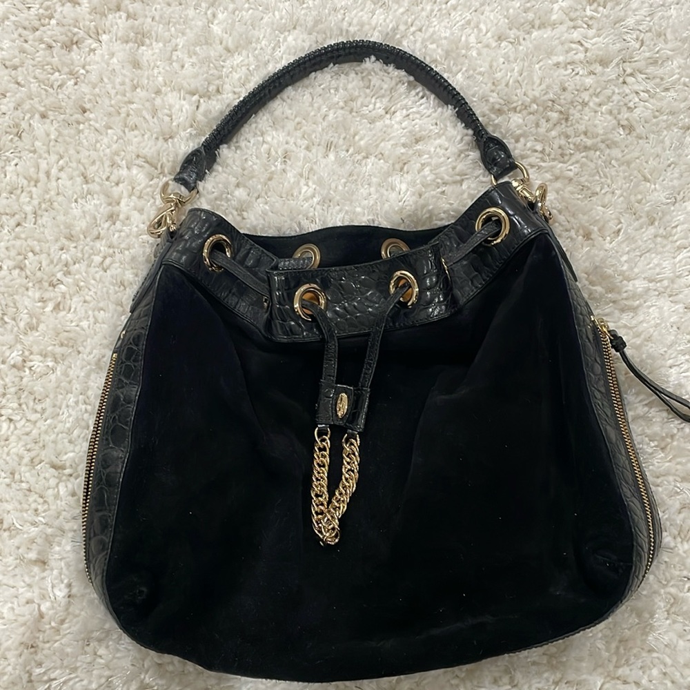 Coles Haan Hobo Pouch Shoulder Bag Black